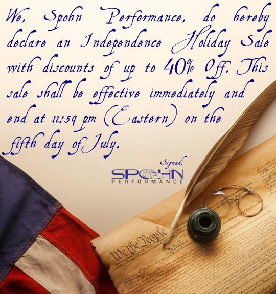 Spohn Independence Holiday Sale