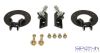 Dual Front Shock Mounting Kit - Lifted Ride Height - 2000-2002 Dodge Ram 4x4 1500, 2500, 3500